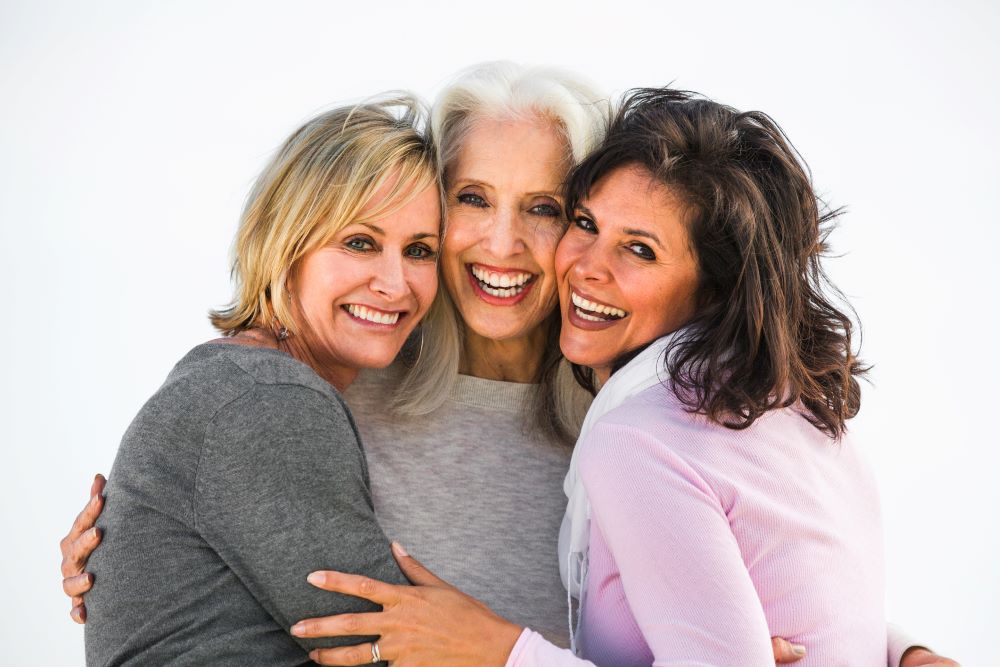 Three women of varying ages